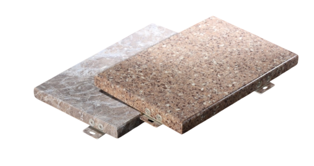 Imitation Stone Pattern Aluminum Panel Curtain Wall System Featured Image