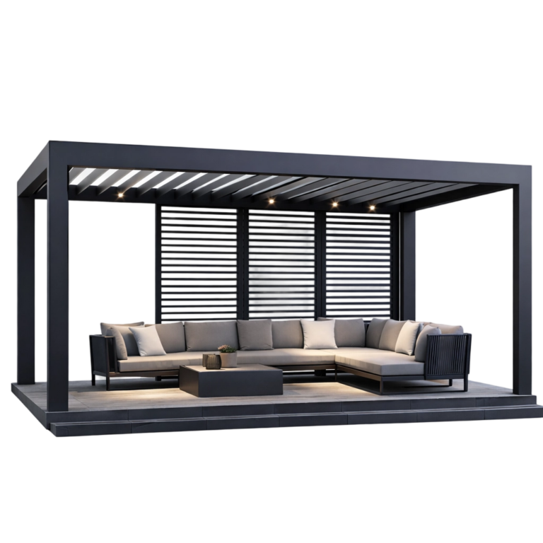 Louvered Pergola with Side Screens Featured Image