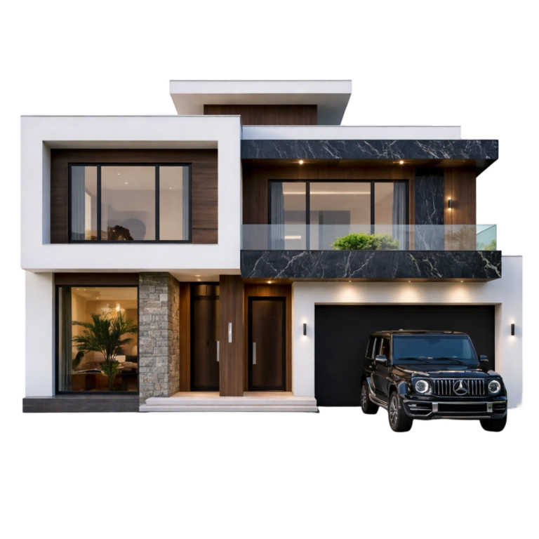Two-Story 4 Bedroom Compact Light Steel Villa Featured Image