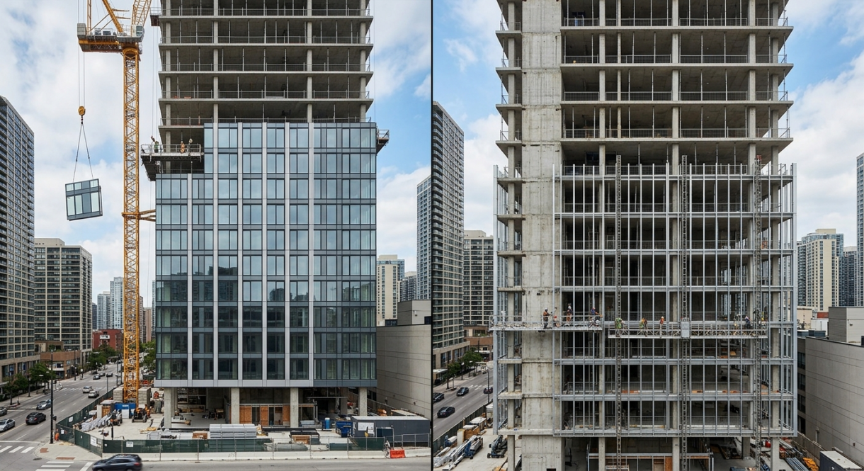 Unitized vs. Stick-Built Curtain Walls: Which One Fits Your Project Timeline and Budget? Featured Image