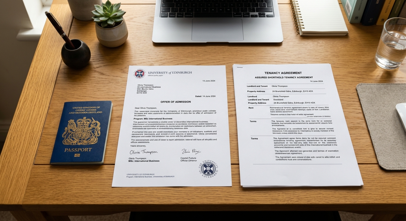 Required documents for opening a UK student bank account