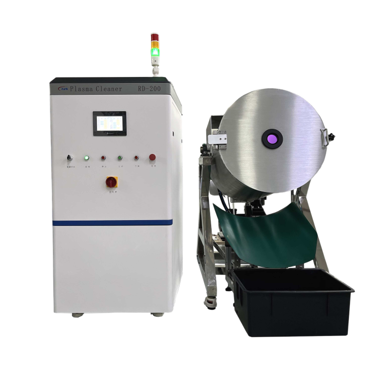 plasma cleaner RD-200 with control panel and metallic drum