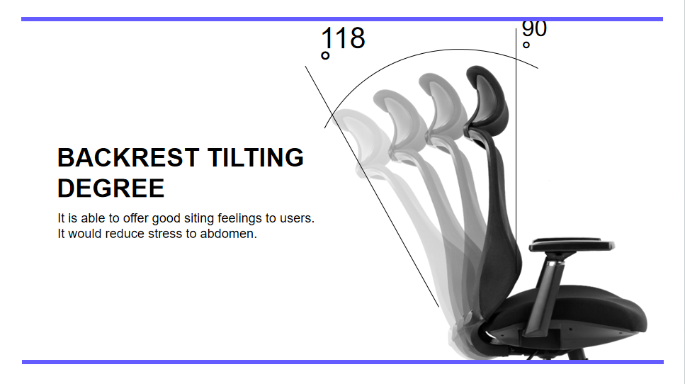 Office chair with multi-position recline and lock.