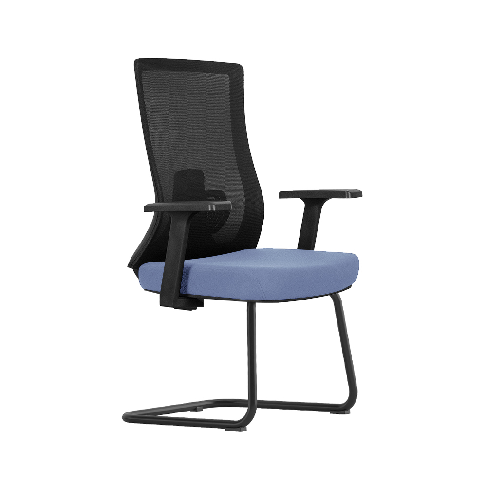 Office chair with molded seat for consistent comfort.