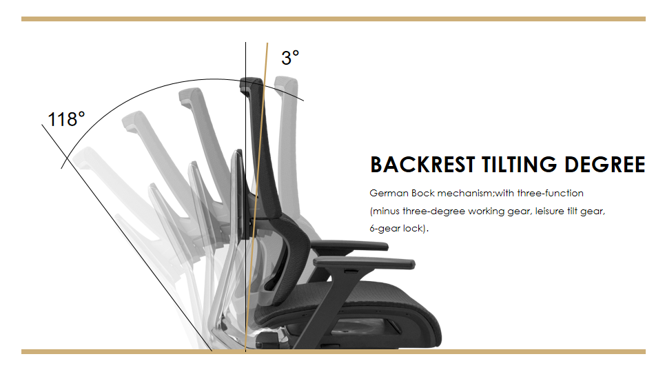 Chair with dynamic lumbar support.