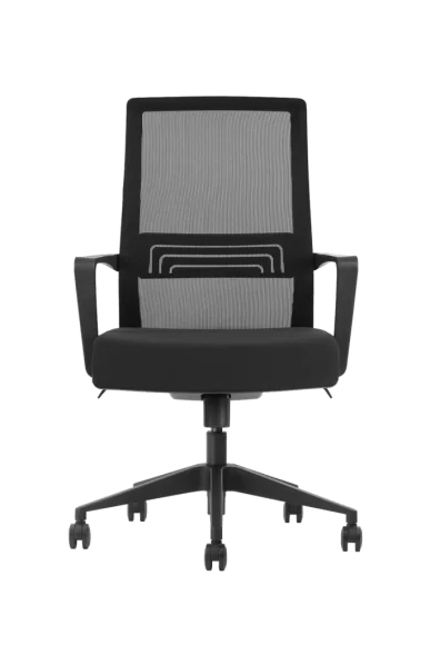 Mesh mid back office chair in black