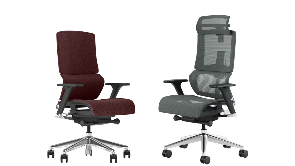 high ergonomic office chair and mid office chair
