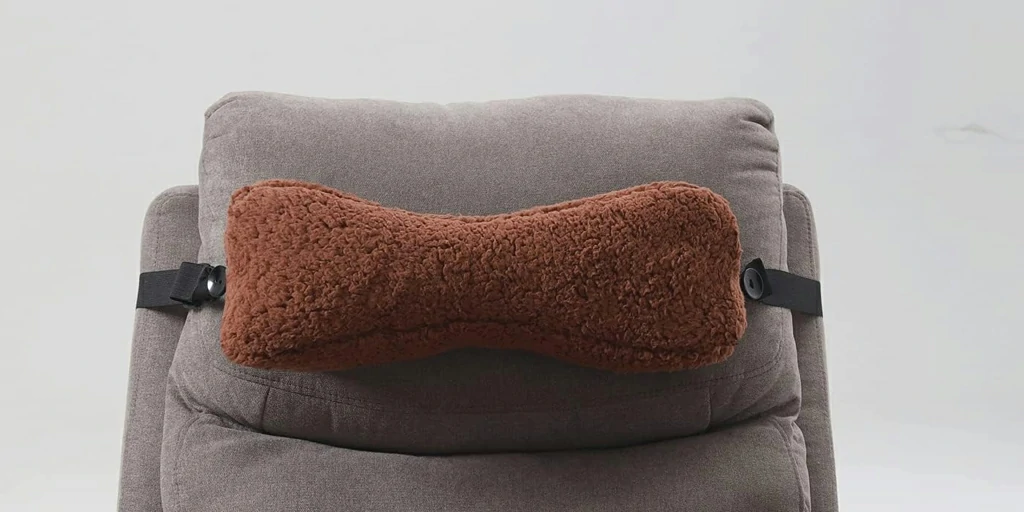 VCOMSOFT Brown Recliner Headrest Pillow