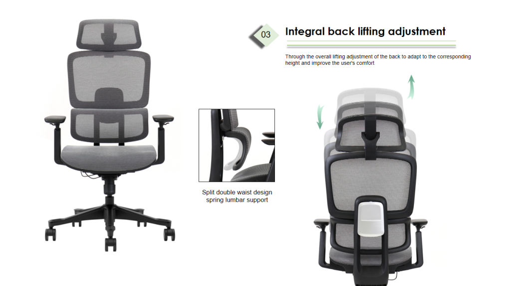 Fast backrest tension adjustment for personalized comfort