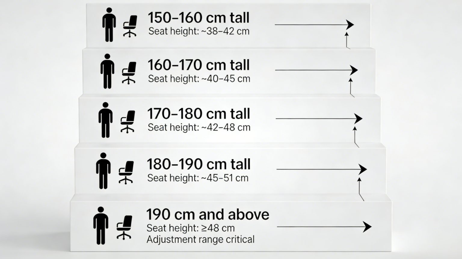 Height Ranged Proper Office Chair Height for Your Body and Desk | VASEAT