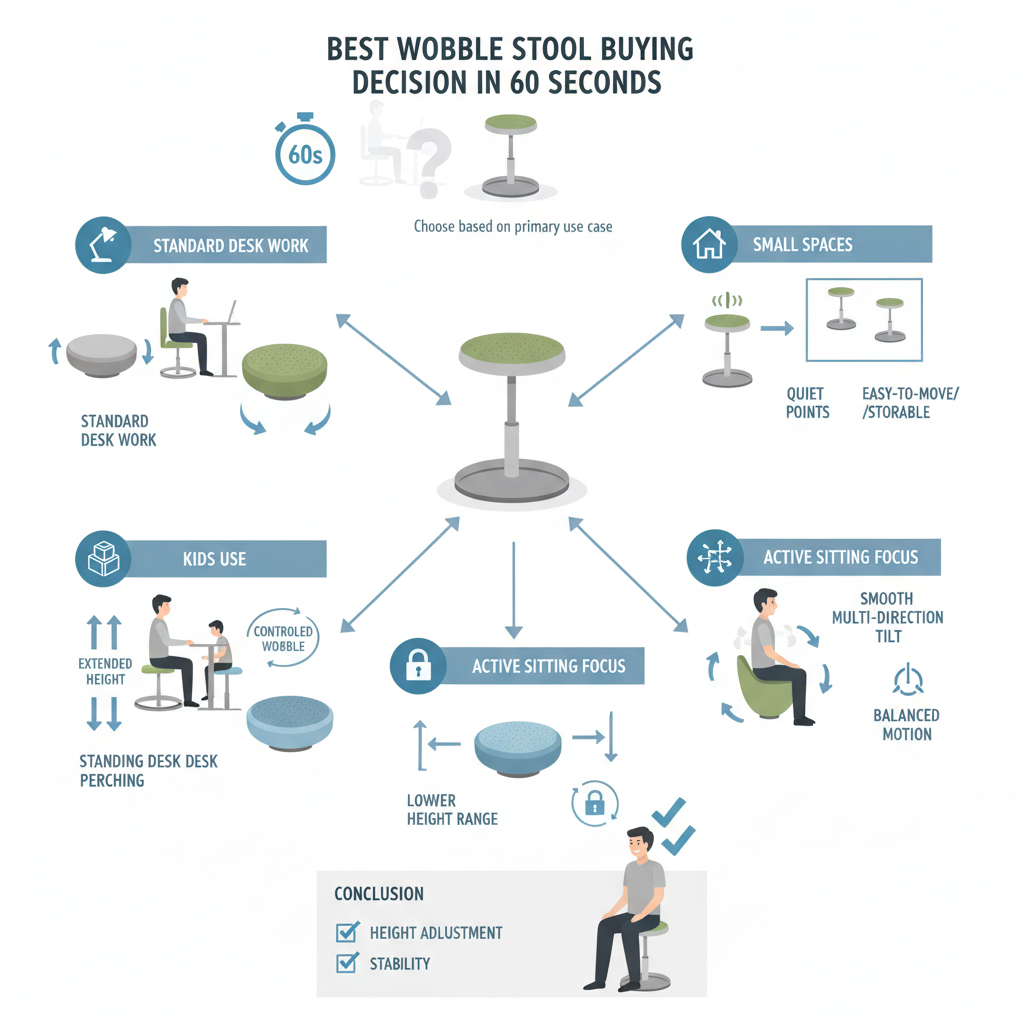 wobble stool buying guide by desk type and use case