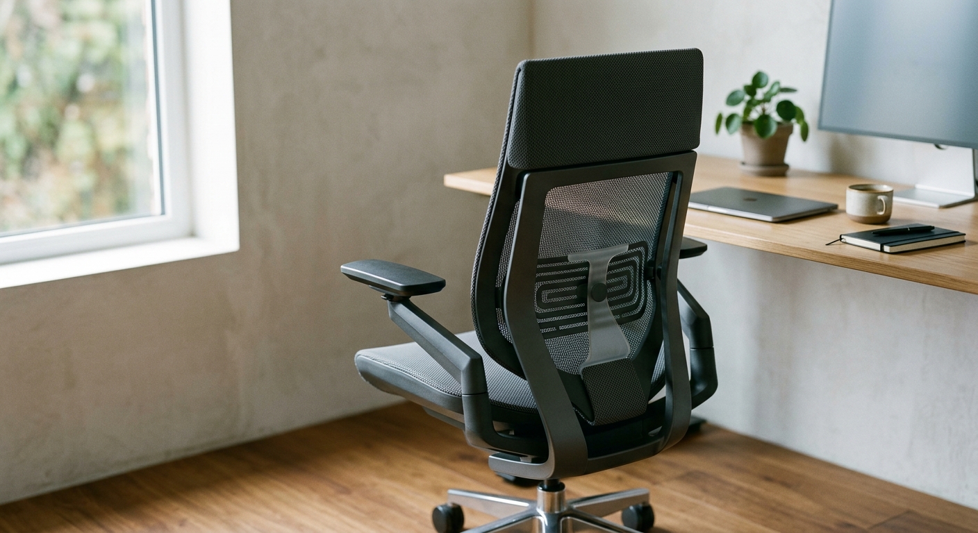 Premium ergonomic mesh task chair for coworking space