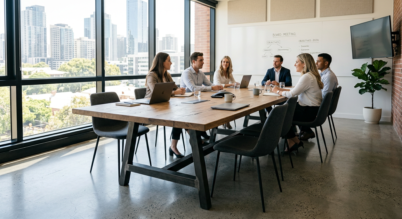 Accessible conference table with open under-table clearance for wheelchair users