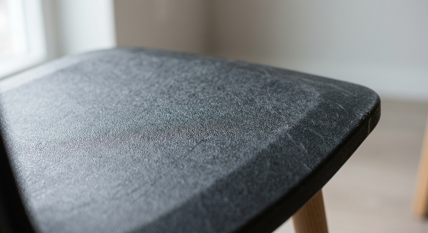 Textured polypropylene chair seat surface built for daily classroom use
