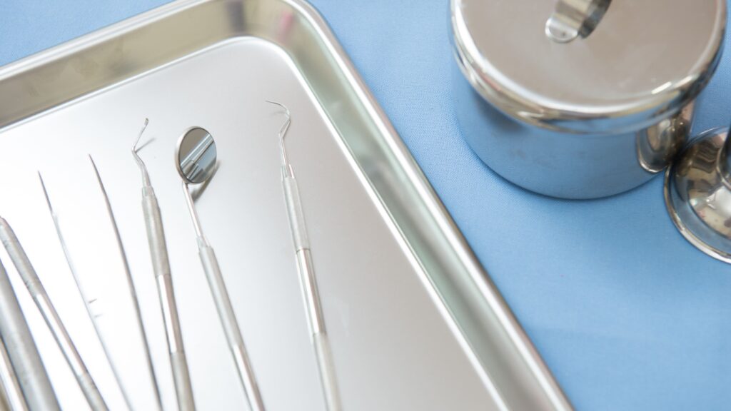 Stainless steel used in surgical and dental instruments